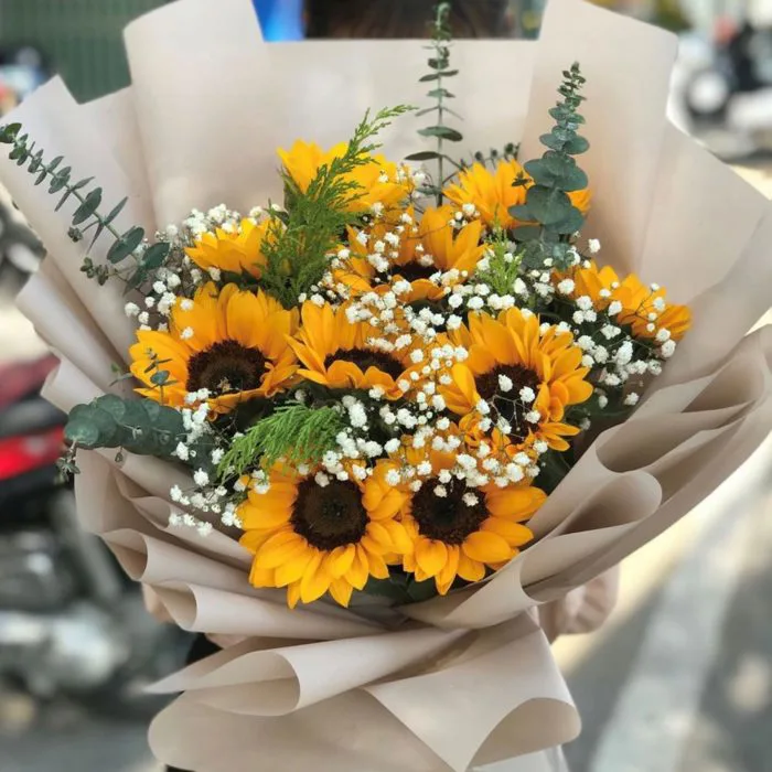 49+ hình ảnh bó hoa hướng dương chúc mừng khai trương đẹp nhất 2026