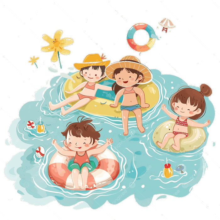 Hình ảnh Trẻ Em Bơi Lội Và Tắm Nắng Trong Kỳ Nghỉ PNG , đứa Trẻ, Người,  Hoạt Hình PNG trong suốt và Vector để tải xuống miễn phí