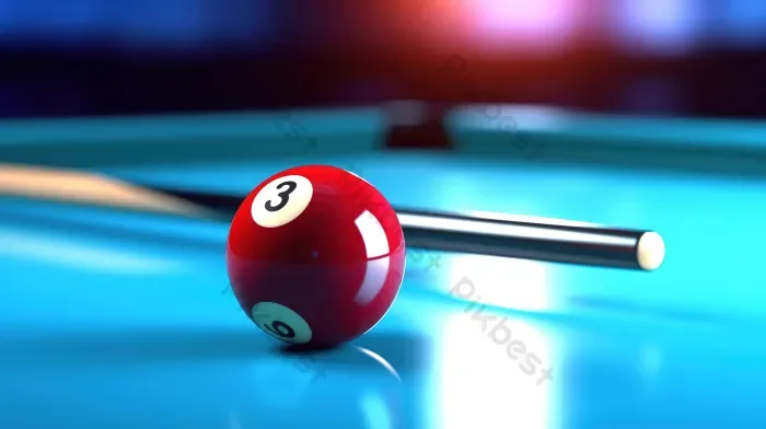 Tải miễn phí Bóng Bi-a Hình Minh Họa 3d Của Cơ đỏ đánh 3 Giữa Những Quả  Bóng Bi-a Màu Xanh Mờ Nền | JPG chuyên nghiệp - Pikbest