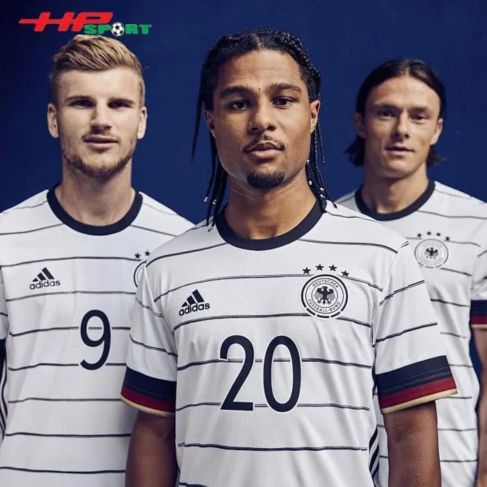 Hình ảnh áo bóng đá đội tuyển đức sân nhà Euro 2021 màu trắng