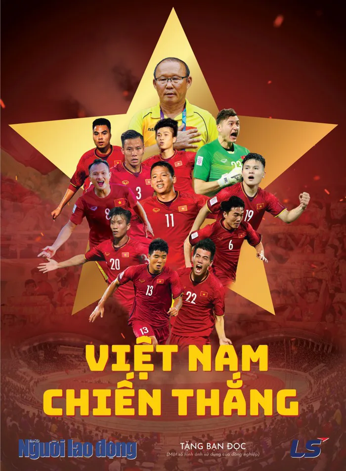 Báo Người Lao Động tặng bạn đọc poster cổ vũ tuyển Việt Nam chinh phục AFF Cup - Báo Người Lao Động