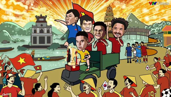 Món quà đặc biệt gửi tặng HLV Kim Sang-Sik và đội tuyển Việt Nam dịp năm mới 2025.