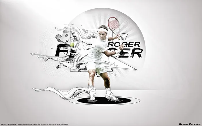 Roger Federer in Action | HD Sports Wallpaper | 1680x1050 | Wallpaper Abyss