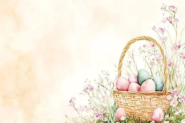 Hình ảnh miễn phí: Giỏ trứng trên cỏ, hình minh họa miễn phí làm nền cho  thiệp chúc mừng lễ Phục sinh