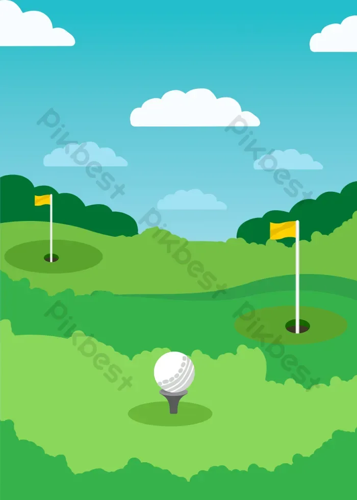 Tải miễn phí Sân Golf Nền Phim Hoạt Hình Dễ Thương Phẳng | PSD chuyên  nghiệp - Pikbest