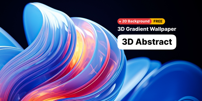 3D Gradient Wallpaper - Abstract background | Figma