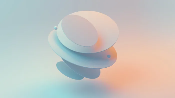 3D Render Wallpaper 4K, Gradient background
