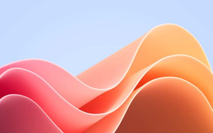 Windows 11 Hình Nền Sóng Trừu Tượng - 4K Ultra HD Nền Desktop Gradient Cam  Hồng | 3840x2400 | Wallpaper Alchemy