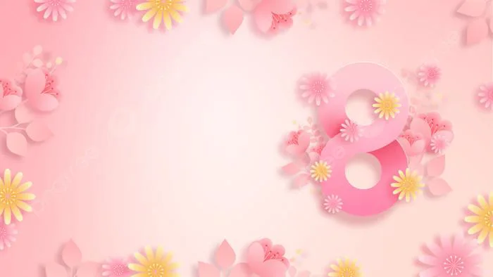 Hình nền Ngày Phụ Nữ Ngày 8 Tháng 3 Nền Hoa, Ngày Quốc Tế Phụ Nữ, Những  Bông Hoa, Hồng Background Vector để tải xuống miễn phí - Pngtree