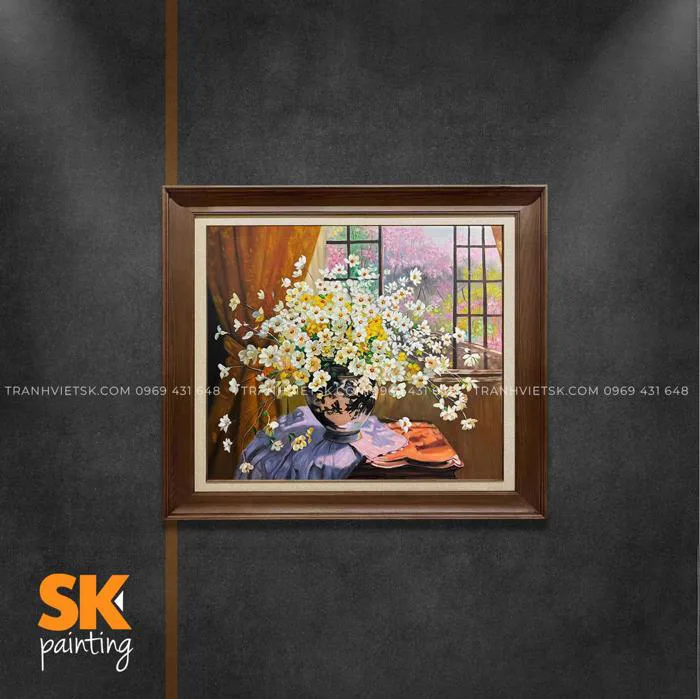 Hoa Bên Cửa Sổ - Tranh Việt SK