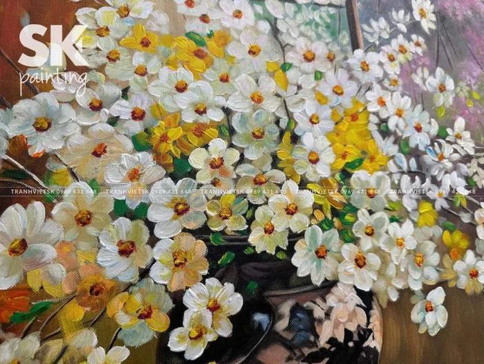 Hoa Bên Cửa Sổ - Tranh Việt SK