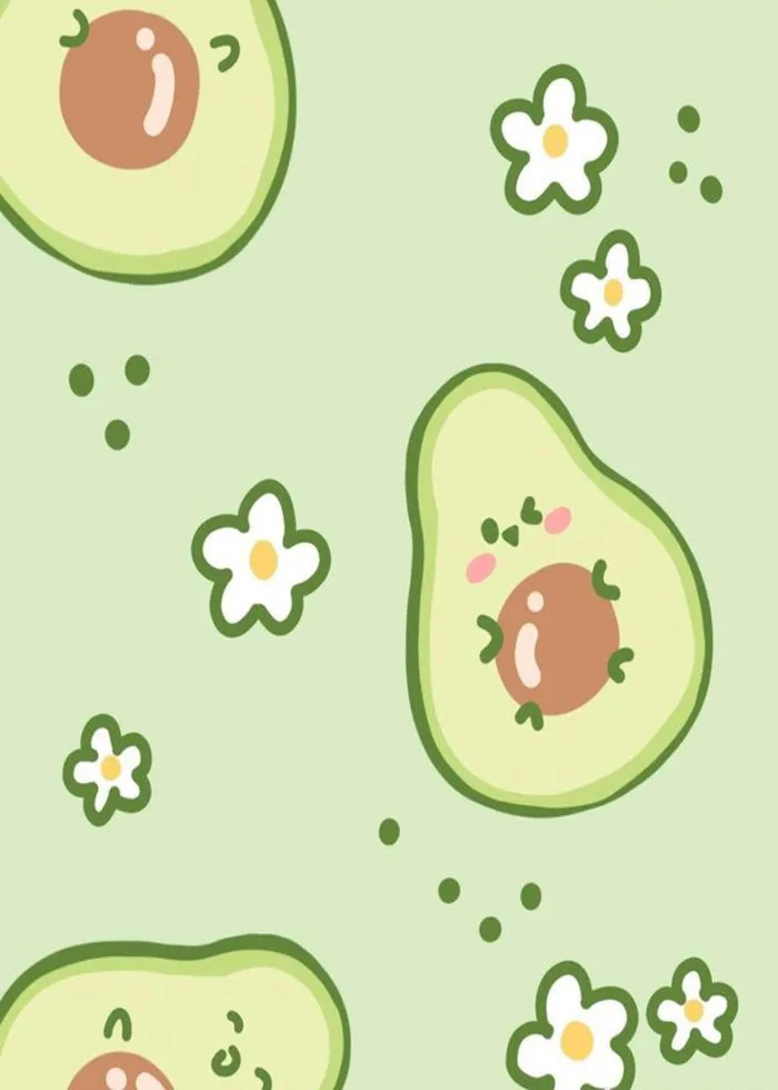 Hình ảnh quả bơ cute - Hình nền quả bơ đáng yêu cho điện thoại