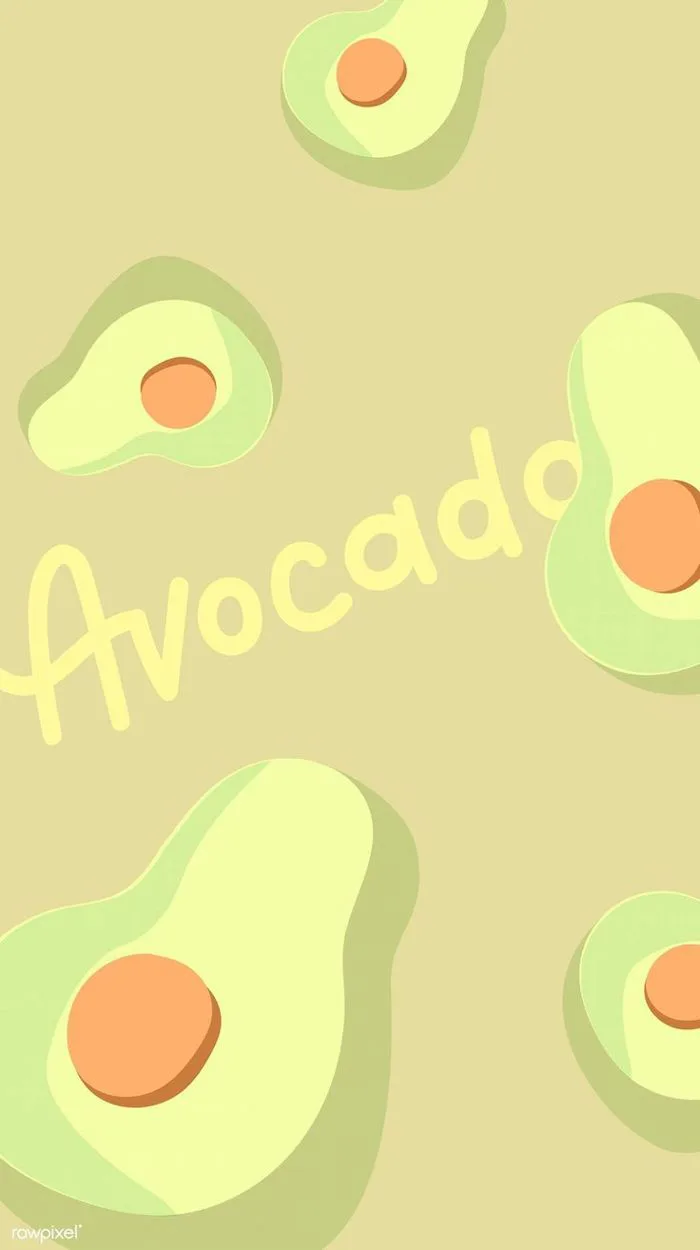 Hình ảnh quả bơ cute - Hình nền quả bơ đáng yêu cho điện thoại