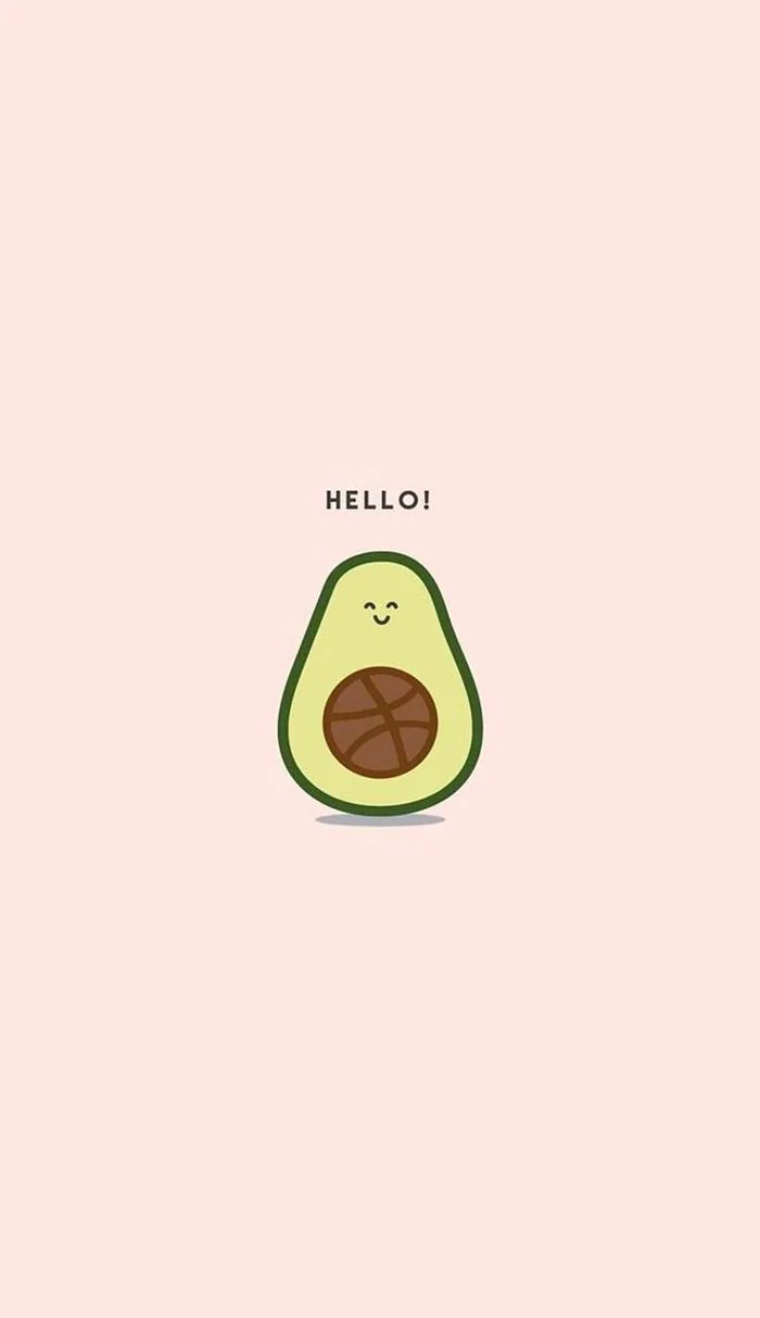 Hình ảnh quả bơ cute - Hình nền quả bơ đáng yêu cho điện thoại