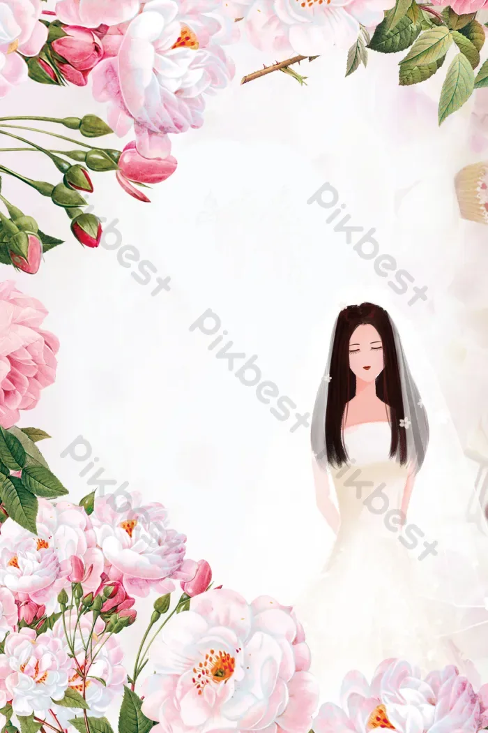 Tải miễn phí Hình Nền đẹp Của Cô Dâu Lãng Mạn Hoa Cưới đám Cưới Nền | PSD  chuyên nghiệp - Pikbest