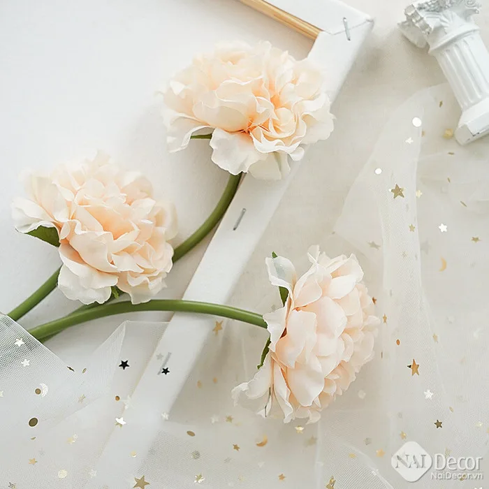 Hoa mẫu đơn dùng trang trí, phụ kiện chụp ảnh sản phẩm - Nai Decor