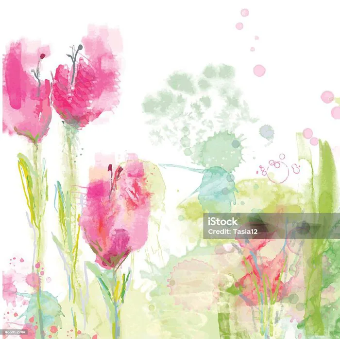 Nền Hoa Tulip Phong Cách Màu Nước Hình minh họa Sẵn có - Tải xuống Hình ảnh  Ngay bây giờ - Sơn nước - Tranh sơn màu, Tulip, 2015 - iStock