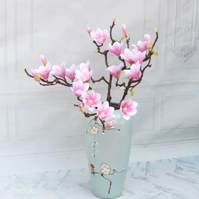 Cành hoa mộc lan Cây Giả Trang Trí nhà Đẹp - Lan Decor