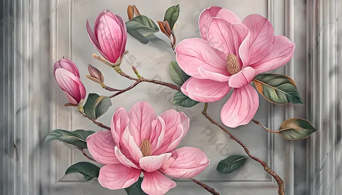 Tải miễn phí Hình Nền Hoa Mộc Lan Màu Hồng Trên Bảng điều Khiển Bằng đá Cẩm  Thạch Màu Xám | JPG chuyên nghiệp - Pikbest