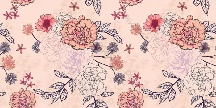 Tải miễn phí Hoa Hồng Liền Mạch Mô Hình Minh Họa Pastel Mẫu Hình Nền Nền |  AI chuyên nghiệp - Pikbest