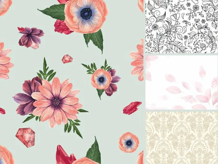 Tải mẫu hình nền hoa văn vector, file AI, EPS, SVG, PNG, PSD miễn phí