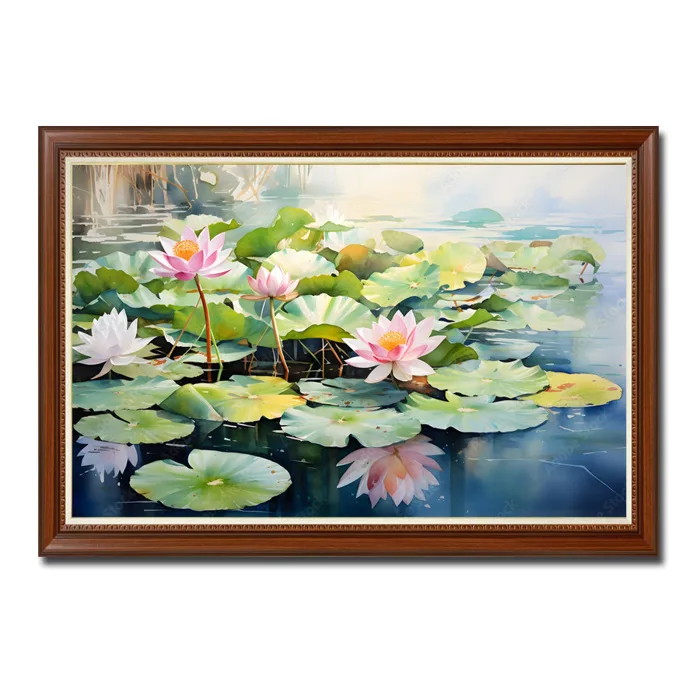 Tranh treo tường đầm hoa súng đẹp Amia9416