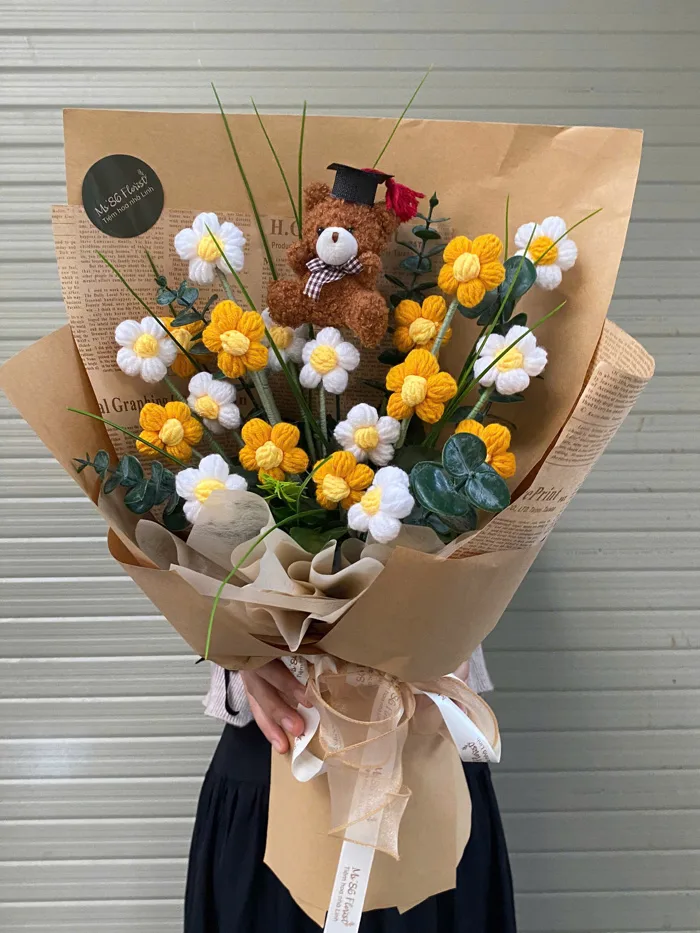 Bó hoa len tốt nghiệp - L500 - Tiệm Hoa Nhà Linh