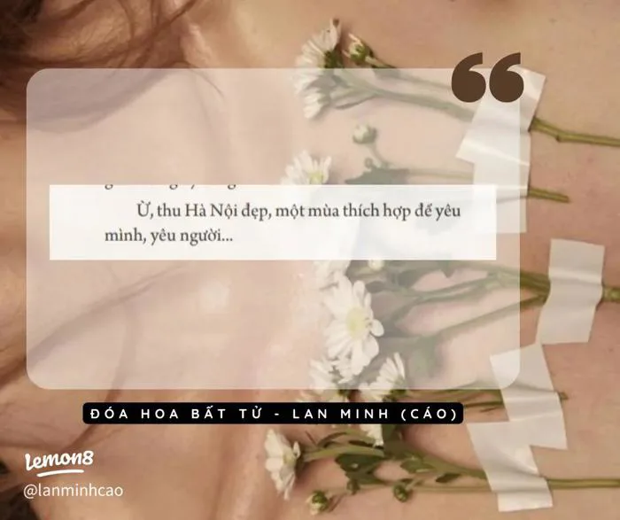 Trích dẫn ý nghĩa từ cuốn sách Đóa Hoa Bất Tử của Lan Minh