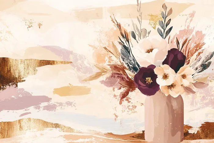Hình ảnh miễn phí: Hình ảnh hoa theo phong cách Boho nghệ thuật, hoa trừu  tượng trong bảng màu tự nhiên pastel