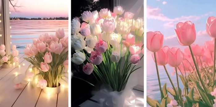 Tổng hợp hình nền hoa tulip trắng thanh khiết đẹp nhất cho điện thoại