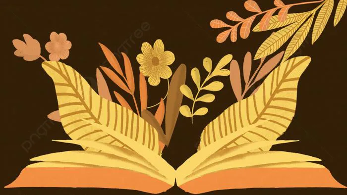 Hình nền Sách Hoạt Hình Và Hình Minh Họa Nền Cây Hoa, Hoạt Hình, Vẽ Tay,  Sách Background Vector để tải xuống miễn phí - Pngtree