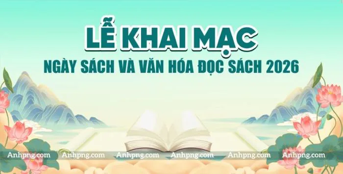 Ngày Đọc Sách làm background sự kiện Ngày Hội Đọc Sách 2026 - Anhpng.com -  Kho Tài Nguyên Thiết Kế: Ảnh Png, Vector, Corel, Ai, Psd