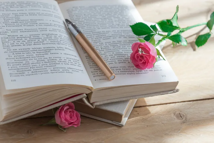 hình ảnh : viết, nhẫn, hoa, cây bút, bông hồng, in, lãng mạn, Cuốn sách cũ,  nghệ thuật, chuyện tình, Nền bằng gỗ, Cảnh lãng mạn 4831x3221 - - 1285478 - hình  ảnh đẹp - PxHere