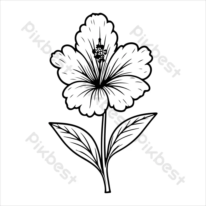 Hoa Hoa Hoasvg Hình ảnh Vẽ Tay Một Bó Hoa Svg Yếu Tố PNG Svg, Vẽ