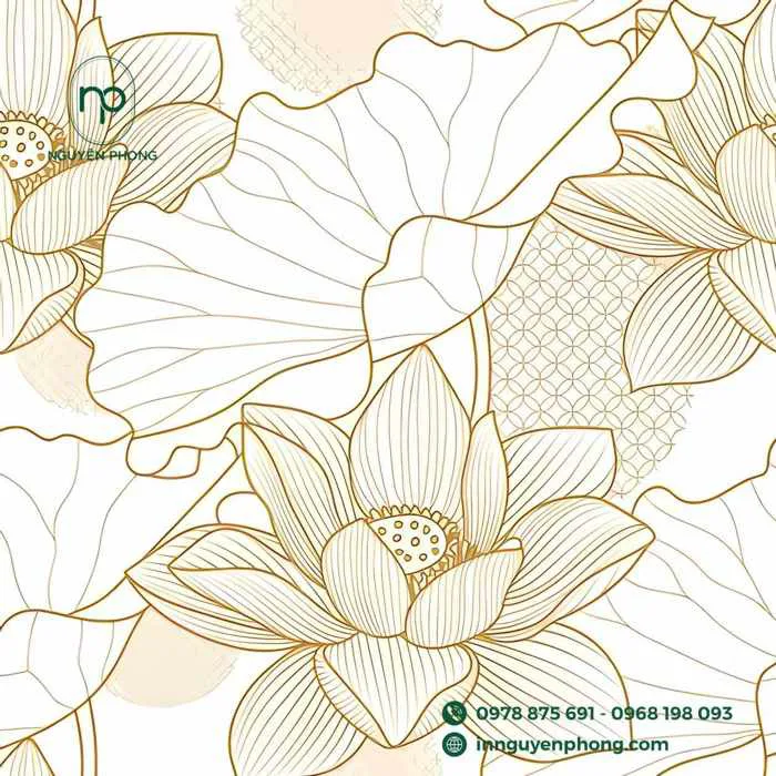Nền Hoa Văn Chìm Vector Độc Đáo Cho Tem Bảo Hành