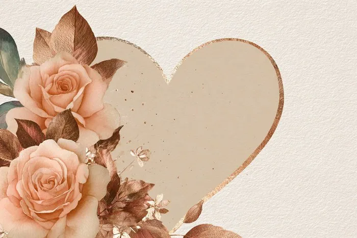 Hình ảnh miễn phí: Mẫu thiệp chúc mừng Ngày của Mẹ, nền hoa với khung hình  trái tim, hoa hồng pastel và phong cách vintage