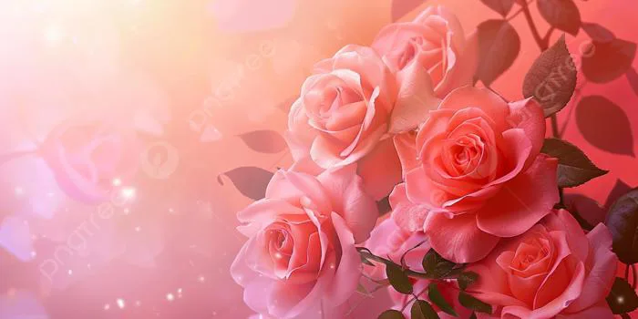 ý Nghĩa Biểu Tượng Của Hoa Hồng Màu Hồng Với Khái Niệm Biểu Tượng Nền Mờ Ảnh  Và Hình ảnh Để Tải Về Miễn Phí - Pngtree