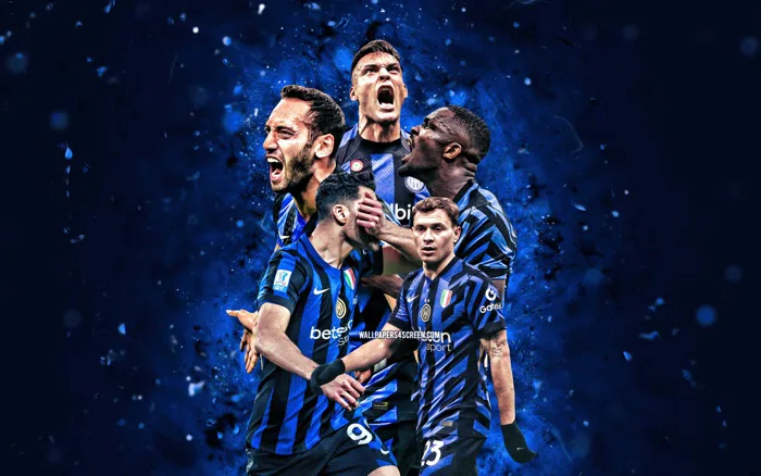 Wallpaper Marcus Thuram, Inter Milan, Lautaro Martinez, Inter,  International, Mehdi Taremi, Hakan for mobile and desktop, section спорт,  resolution 3840x2400 - download