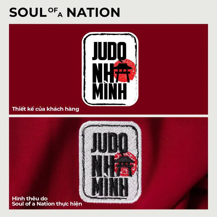 Dự án Hình thêu Logo Judo Nhà Mình