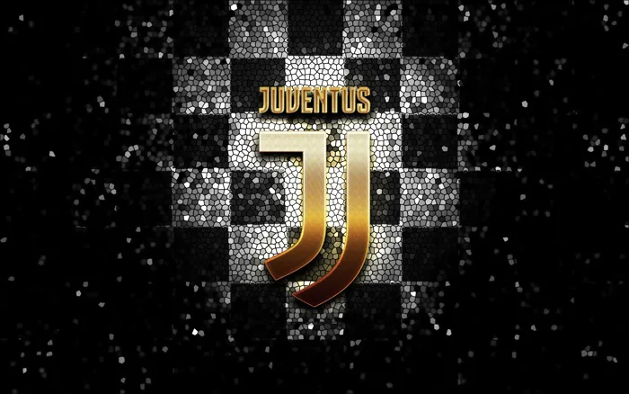 Wallpaper glitter, checkered, Juventus, football, wallpaper, logo, Sport  for mobile and desktop, section спорт, resolution 2880x1800 - download