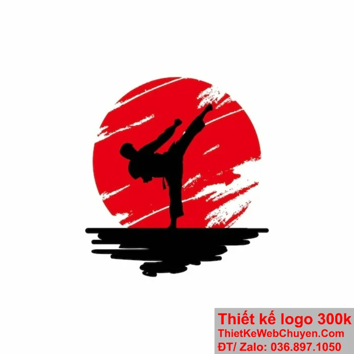 Logo Karate, THIẾT KẾ LOGO 300K 500K ĐẸP CHUYÊN NGHIỆP