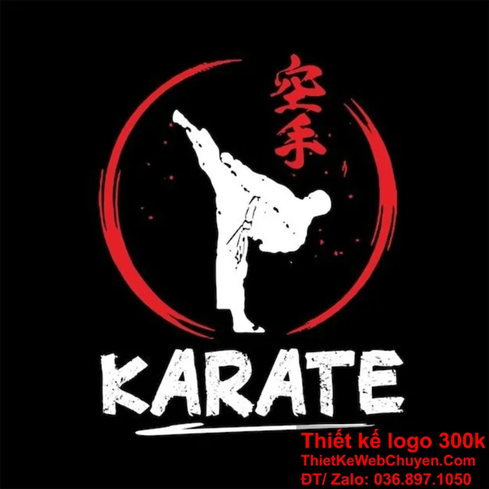 Logo Karate, THIẾT KẾ LOGO 300K 500K ĐẸP CHUYÊN NGHIỆP