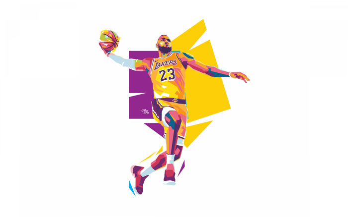 LeBron James Wallpaper 4K, Lakers