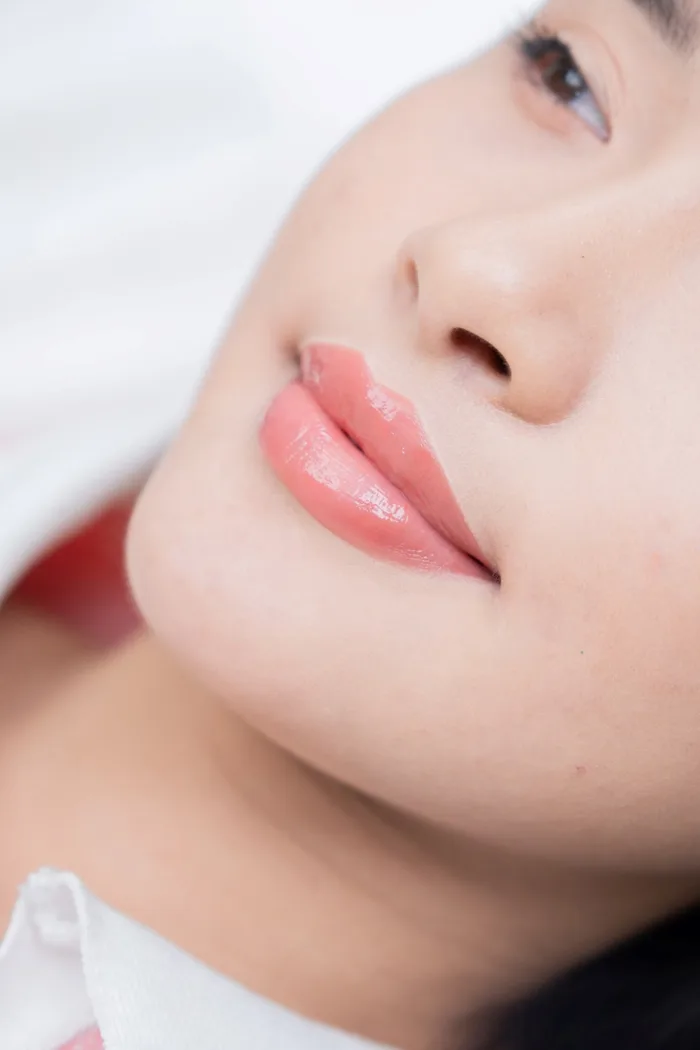 Phun môi màu cam sữa | HÌNH ẢNH thực tế sau khi phun