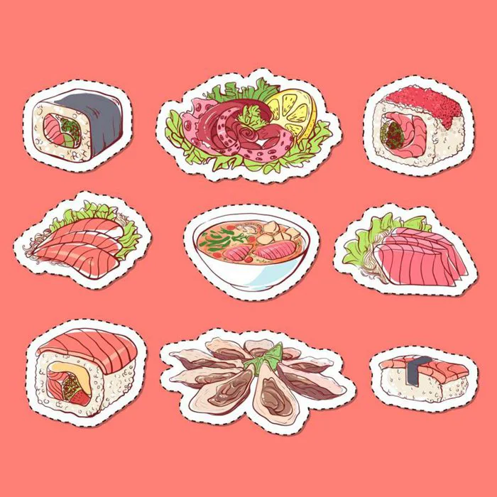 Top 10+ mẫu sticker đồ ăn vector đẹp, cute, chất, ngầu