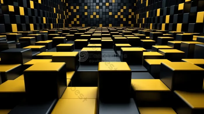 Tải miễn phí Khối Lập Phương 3d Hình Khối Màu đen Và Màu Vàng Nền | JPG  chuyên nghiệp - Pikbest