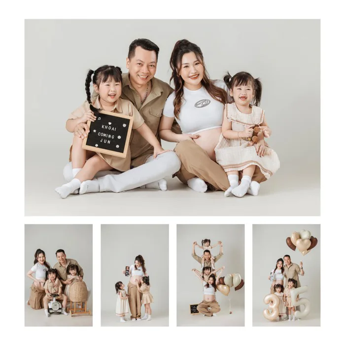 Phông Nền Chụp Ảnh Gia Đình Studio Nha Trang | Xoài Baby