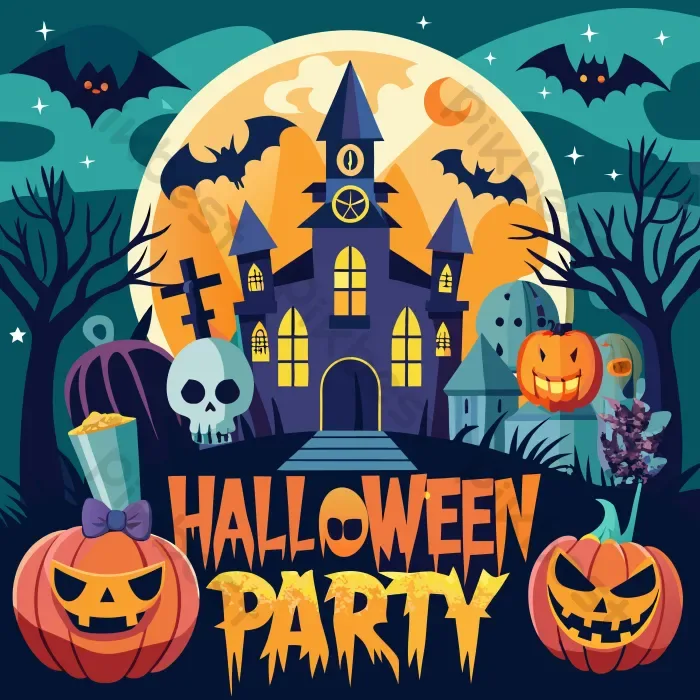 Tải miễn phí Hình ảnh Thiết Kế Minh Họa Nền Tiệc Halloween Vui Vẻ | PNG  chuyên nghiệp - Pikbest
