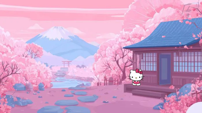 99+ Hình nền Hello Kitty màu hồng, cute cho máy tính, điện thoại -  Thegioididong.com