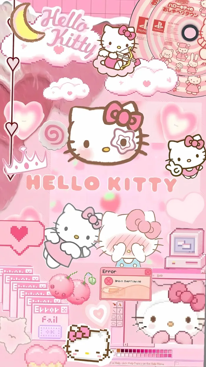 TOP 255+ Hình nền Hello Kitty màu hồng siêu ĐÁNG YÊU, đẹp, cực nét